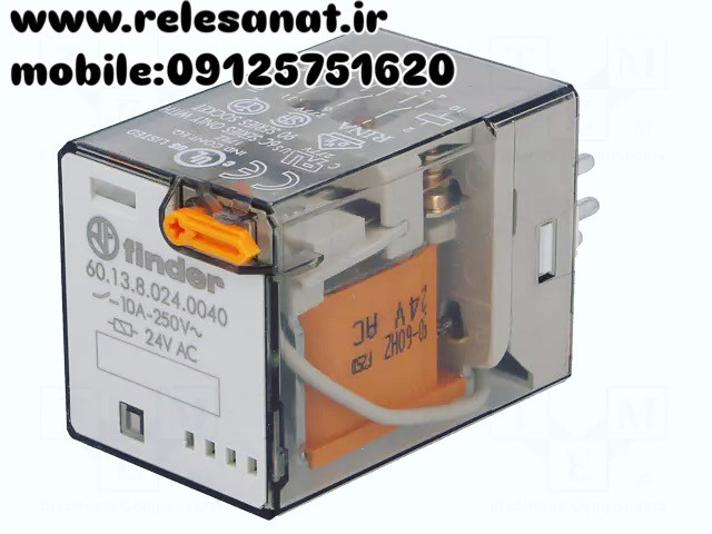 رله ۱۱ پایه فیندر مدل ۶۰۱۳.80.24 | Finder Relay 6013.80.24