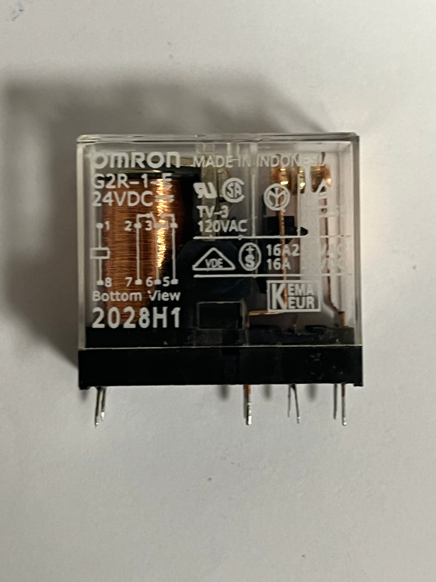 رله امرن ۸ پایه ۱۶ آمپر تک کنتاکت امرن کد G2R1E-24DC